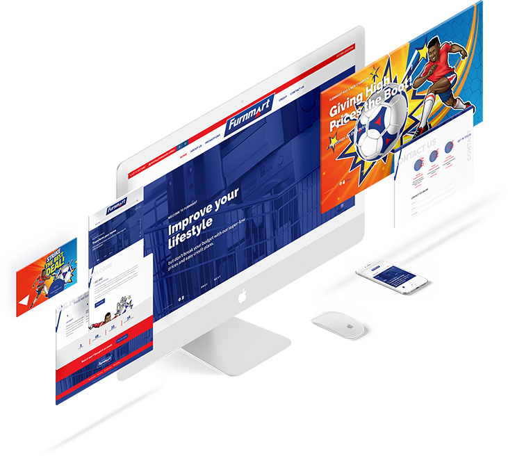 Furnmart website 2 Furnmart website mockup