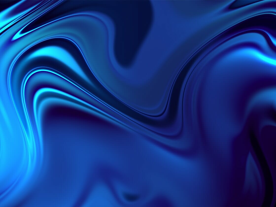 Abstract blue liquid wave pattern with a smooth, glossy finish.
